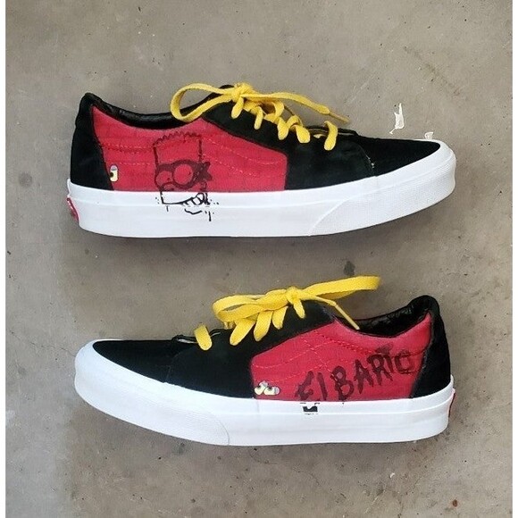 The Simpsons EL BARTO Vans Graffiti Sk8-Low Sneakers  Mens 4.5 Womens 6 - Picture 1 of 10